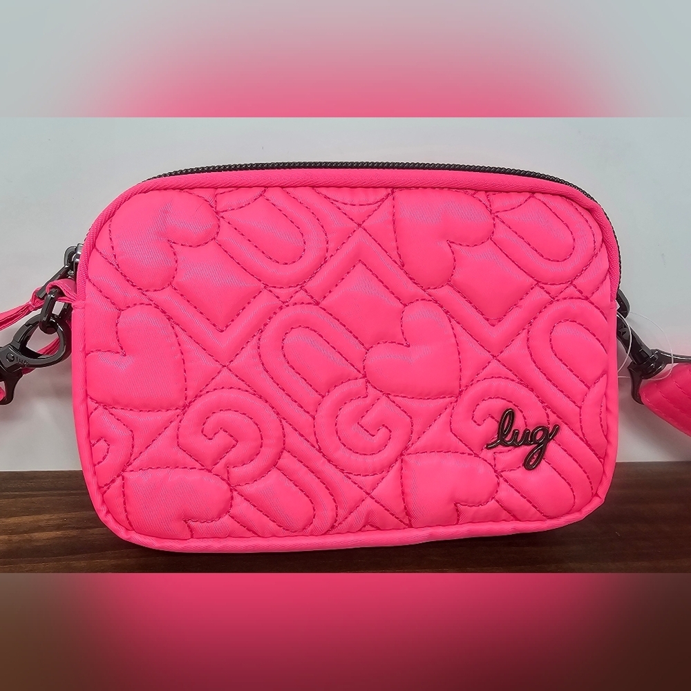 Lug Coupe LE Magenta RFID Convertible Crossbody Belt Bag NWT - Picture 2 of 15